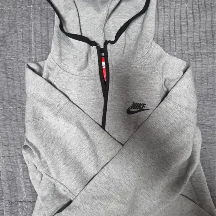 [BUNJANG] Nike Tech Fleece Full-Zip Hoodie Grey / 나이키 테크팩 후드집업 그레이