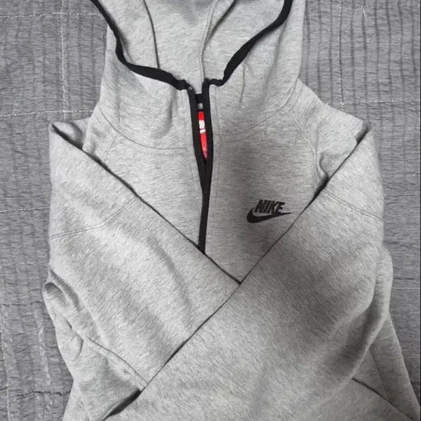 [BUNJANG] Nike Tech Fleece Full-Zip Hoodie Grey / 나이키 테크팩 후드집업 그레이
