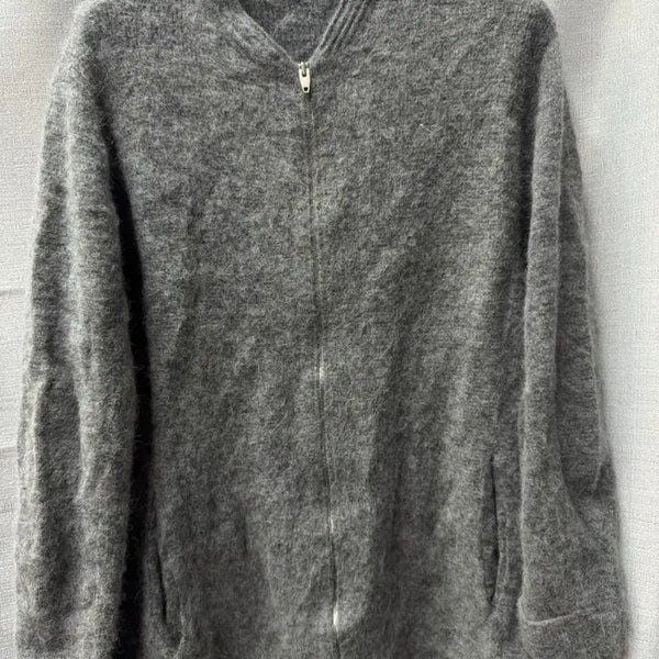 [BUNJANG] System Alpaca Two-Way Zip-Up Cardigan (Size F/M) / 한섬 시스템 알파카 가디건 투웨이 집업 F(M)