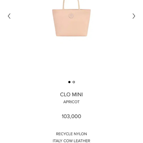 [BUNJANG] Minitmute Chloe Mini Apricot Bag / 미닛뮤트 클로미니 애프리콧