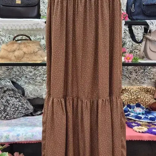 [BUNJANG] RICHE GLAMOUR Tiered Long Dress Size 66 / RICHE GLAMOUR 티어드 롱원피스 66