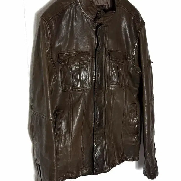 [BUNJANG] SERIES Leather Jacket / 시리즈 가죽자켓