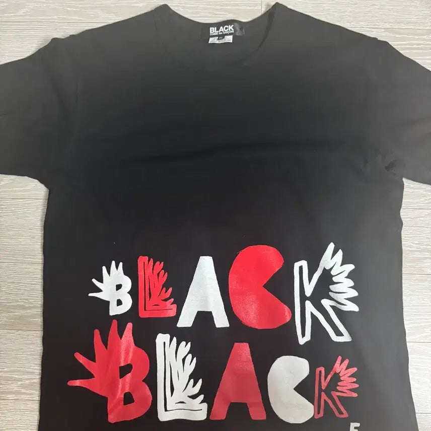 [BUNJANG] Comme des Garçons Graphic T-Shirt Black XL / 블랙 꼼데가르송 그래픽 반팔 티셔츠 블랙 XL
