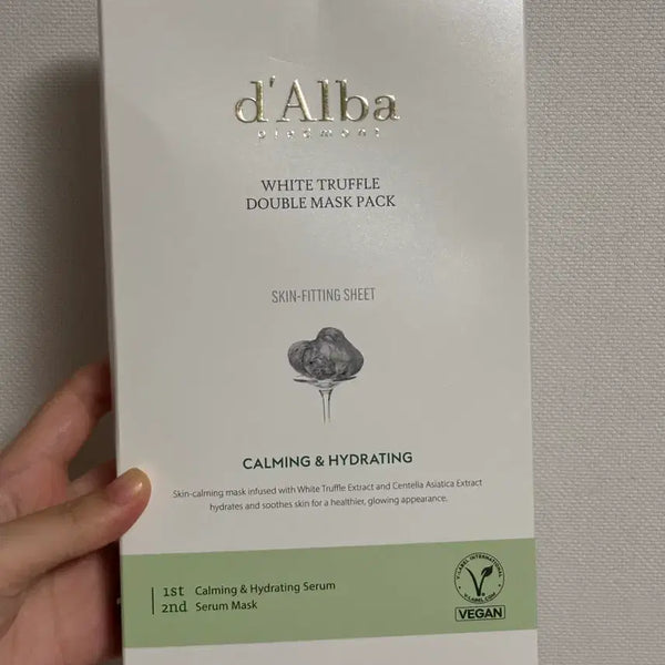 [BUNJANG] d'Alba White Truffle Double Mask Pack (Sealed, 4 Sheets) / 달바 화이트 트러플 더블 마스크팩 4매 미개봉
