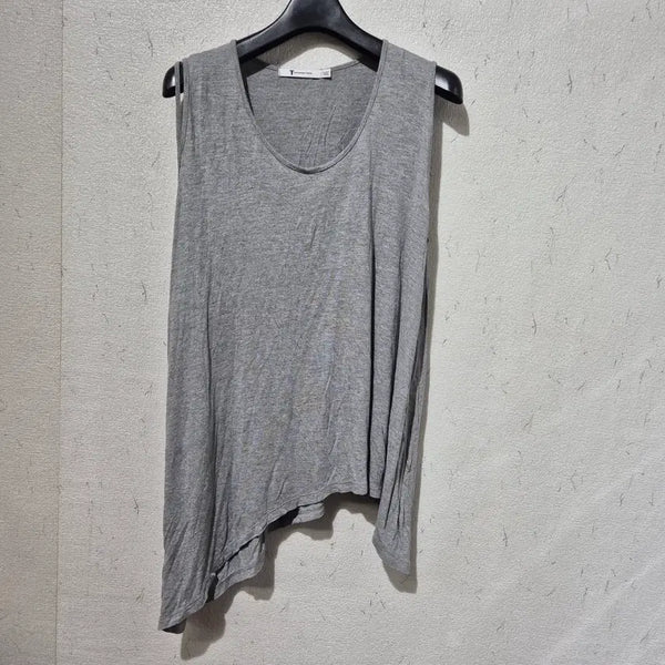 [BUNJANG] Alexander Wang Grey T-Shirt Asymmetrical Hem / 알렉산더왕 그레이 반팔티