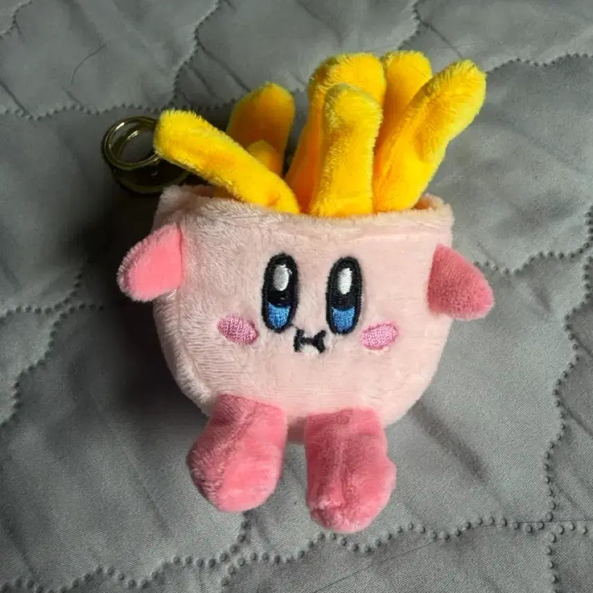 [BUNJANG] Kirby French Fry Keychain Plush / 감자튀김 커비 키링 인형