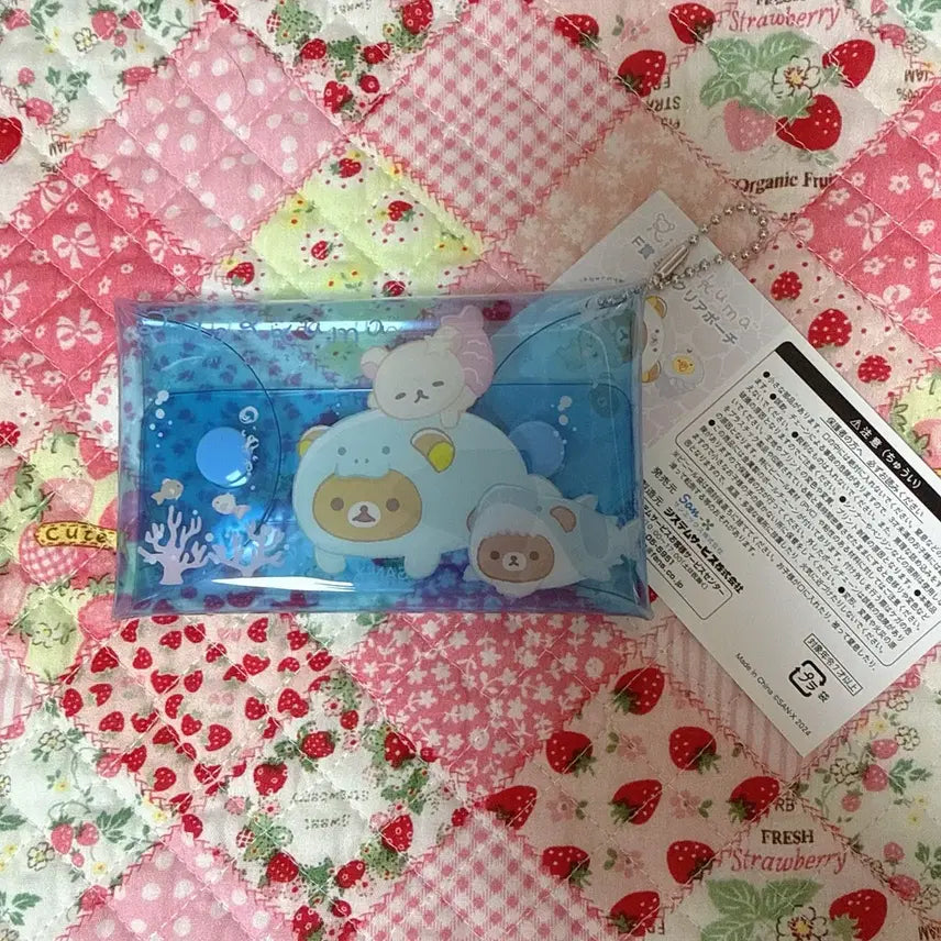 [BUNJANG] San-X Rilakkuma Clear Mini Pouch / 산엑스 리락쿠마 투명 미니 파우치