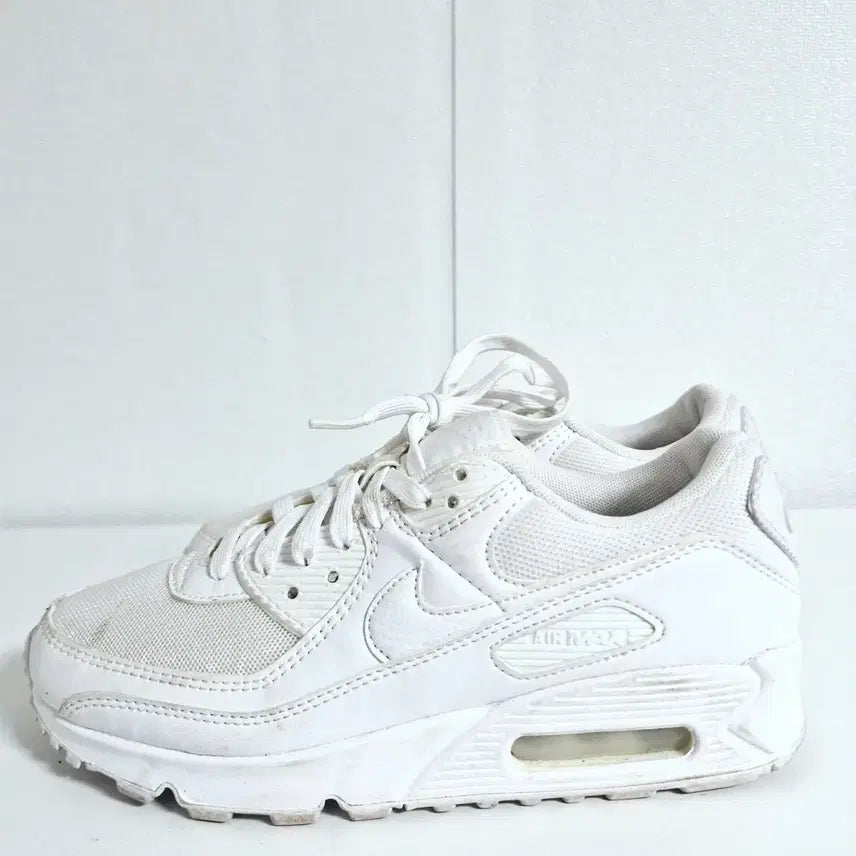 [BUNJANG] Nike Air Max 90 All White Sneakers / 나이키 에어맥스 90 올화이트(245)