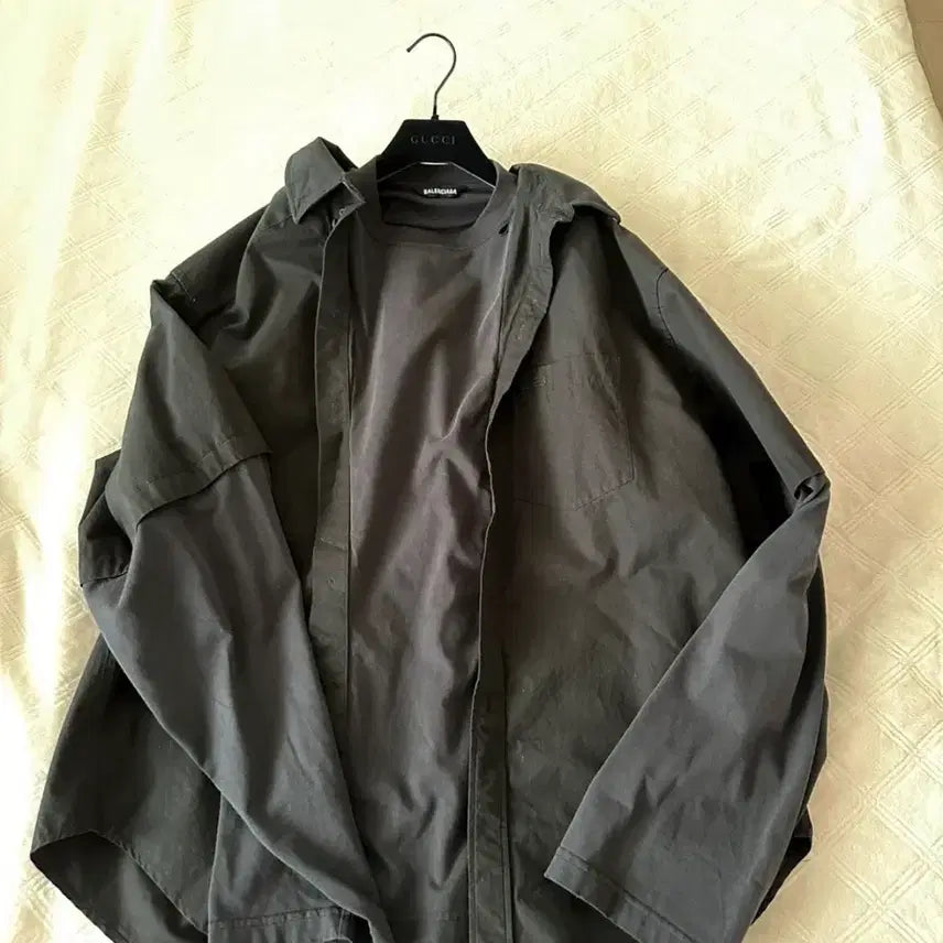 [BUNJANG] Balenciaga Trompe-l'oeil Shirt / 발렌시아가 트롱프뢰유 셔츠 남방