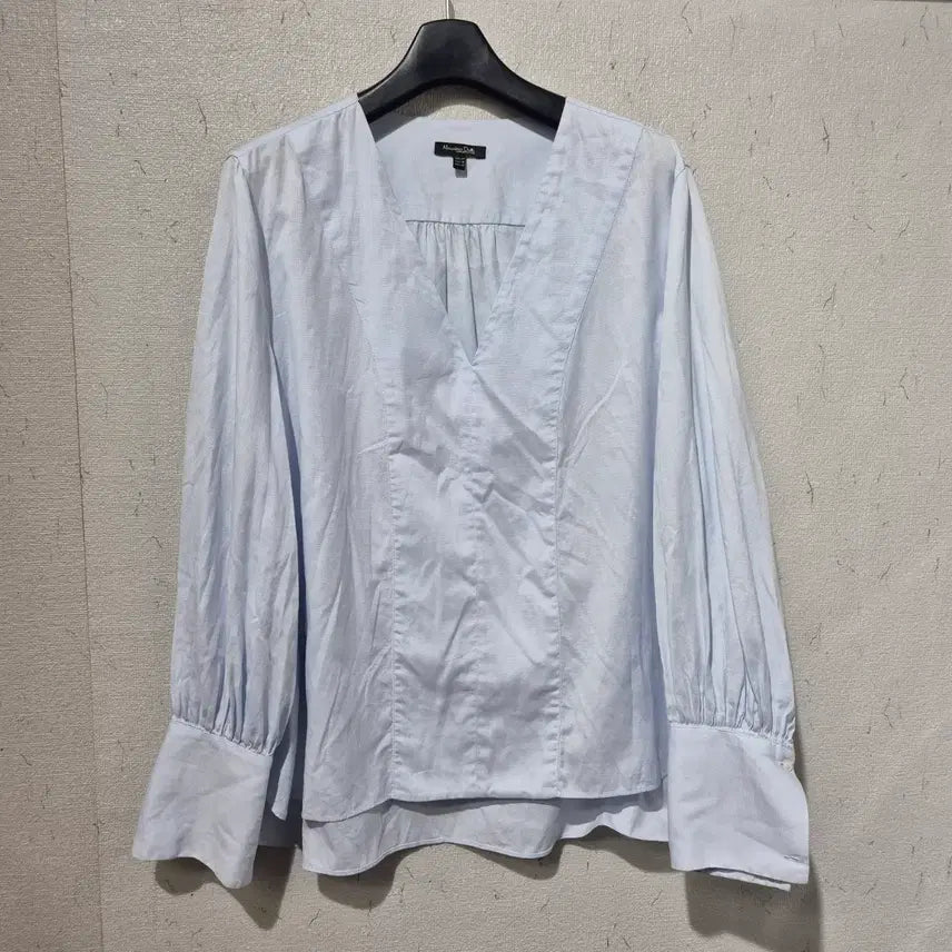 [BUNJANG] Massimo Dutti Light Blue Blouse / 마시모두띠 블라우스 하늘색