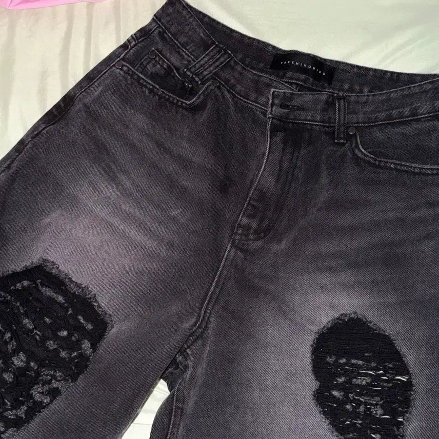 [BUNJANG] Trimingbird Scratch Damage Denim Pants / (M) 트리밍버드 스크래치 데미지 데님팬츠
