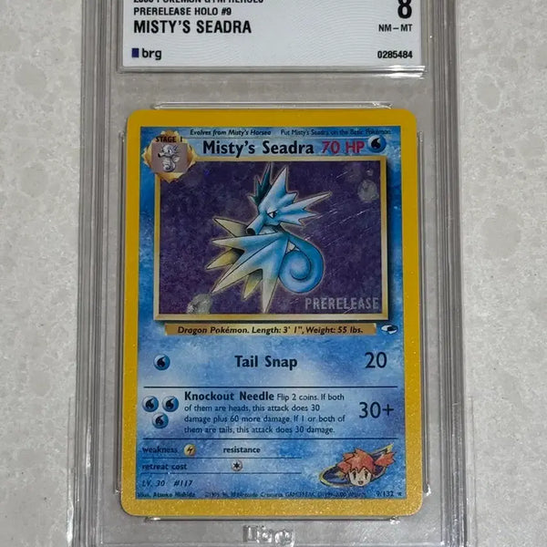 [BUNJANG] Pokémon TCG Misty's Seadra 8 PRERELEASE (2000 North American Release) / 2000 포켓몬스터 북미판 이슬의 시드라  Misty's Seadra brg 8 PRERELEASE