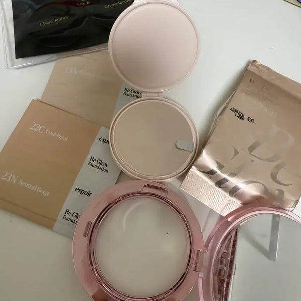 [BUNJANG] BEIGELOW Cushion Refill (2), Case, Foundation Samples (9), Puffs (2) / 비글로우 리필2,케이스,파데샘플9,퍼프2