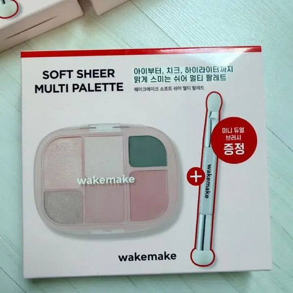 [BUNJANG] WAKEMAKE Soft Sheer Multi Palette 08 Steel Pink / 웨이크메이크 소프트 쉬어 멀티 팔레트 08 스틸 핑크