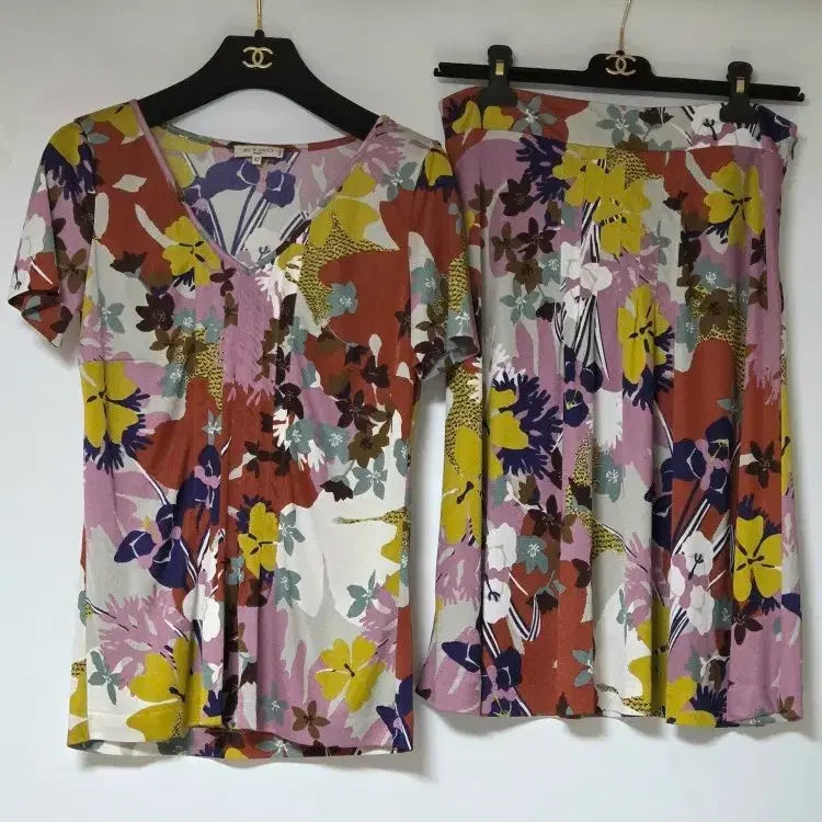 [BUNJANG] ETRO Floral Print Knit and Skirt Set / 에트로 ETRO 플로랄 프린트 니트, 스커트 세트 (42)