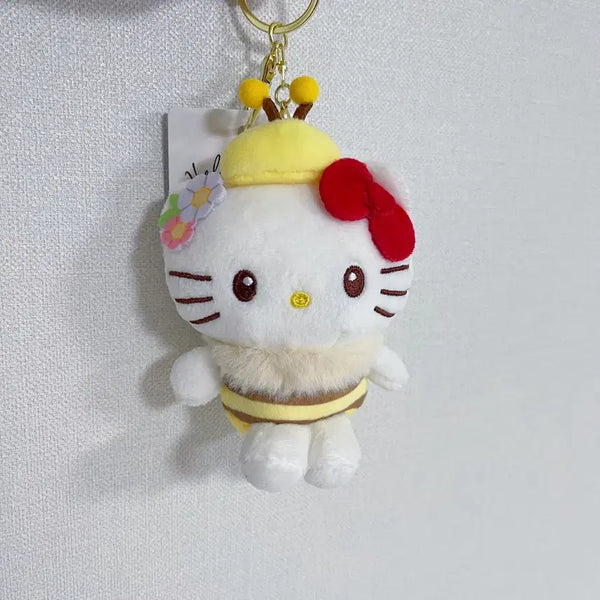 [BUNJANG] Hello Kitty Bee Plush Keychain / 헬로키티 꿀벌 인형 키링