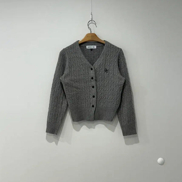 [BUNJANG] General Idea Twisted Cable Knit Cardigan / General Idea 제너럴아이디어 꽈배기 가디건