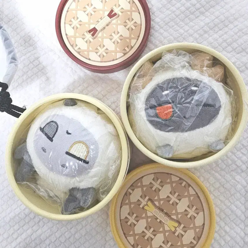 [BUNJANG] Arknights Wang & Chongyue Dumpling Plush Set Bundle (Unused) / 명일방주 왕,총웨 만두 버블 세트 일괄(미사용)