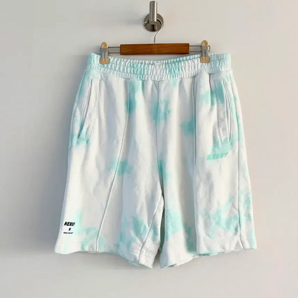 [BUNJANG] NERDY Mint Tie-Dye Banding Shorts XS / NERDY 민트 타이다이 밴딩 반바지
