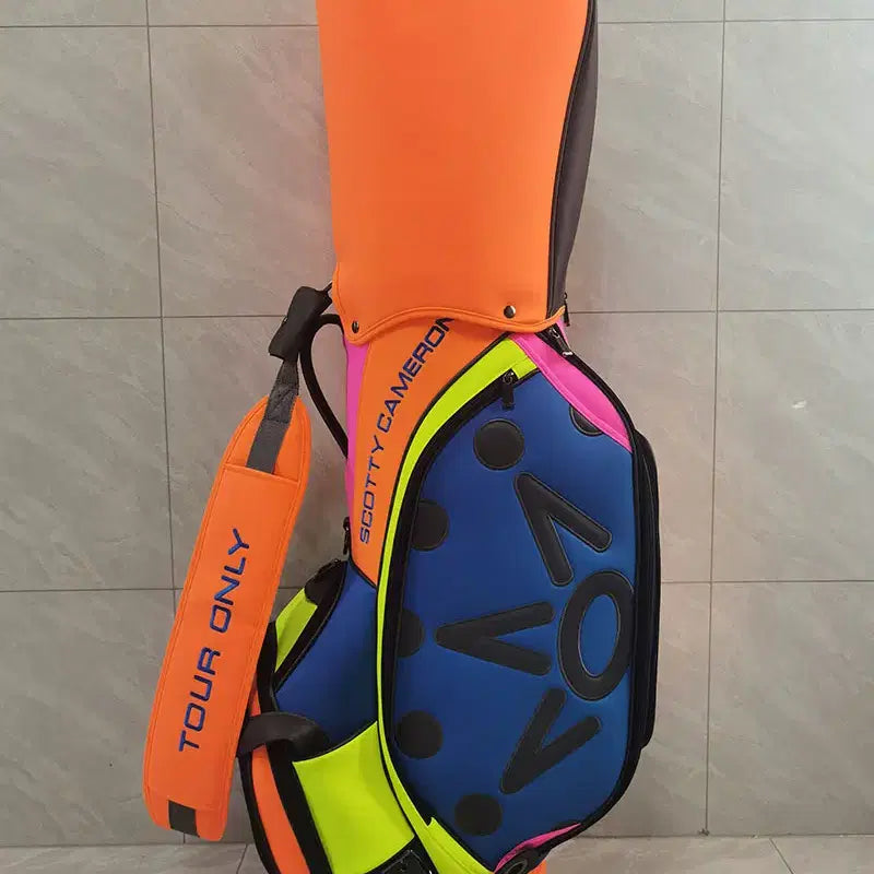 [BUNJANG] Waterproof Scrub Caddy Bag (Colored) / 골프백 방수 스크럽 캐디백(채색)