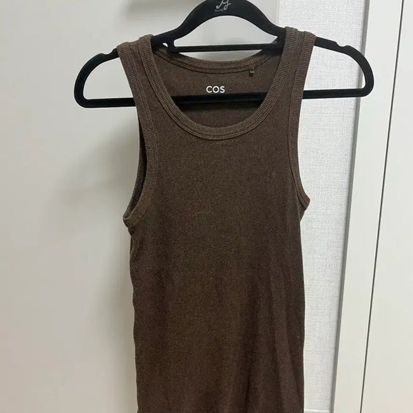 [BUNJANG] COS Ribbed Knit Tank Top Brown / COS 나시 골지 니트 브라운