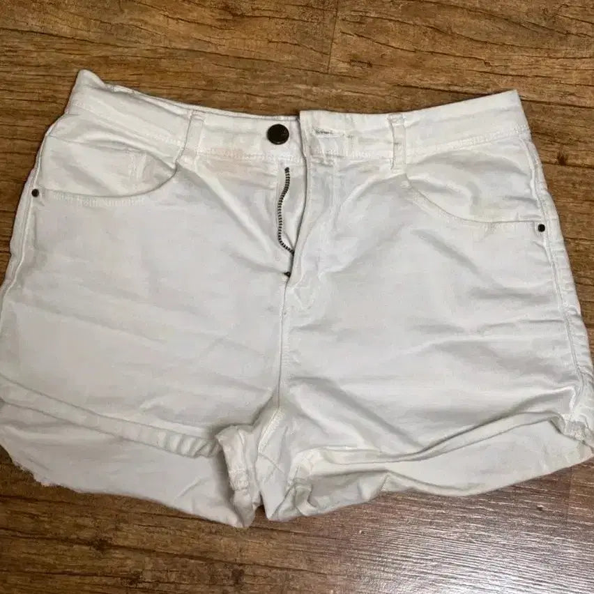 [BUNJANG] White Summer Hot Shorts (Size 44-55) / 하체핏 이쁜바지 핫팬츠 흰색반바지 여름바지 4455사이즈 클럽룩