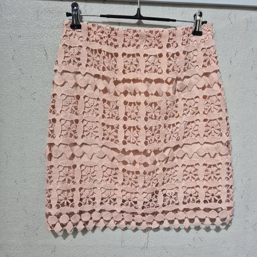 [BUNJANG] Sandro Lace Skirt Pink / 산드로 레이스 스커트 핑크