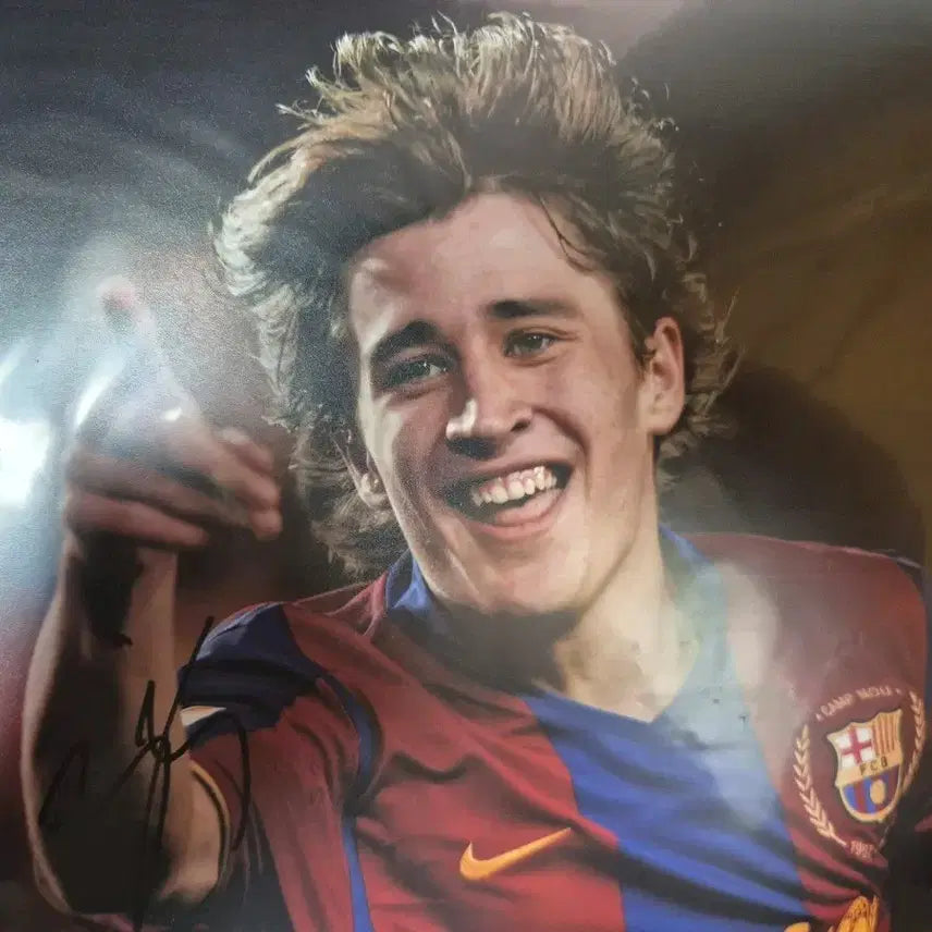 [BUNJANG] Bojan Krkić Signed Barcelona A4 Photo / 바르셀로나  보얀 크르키치