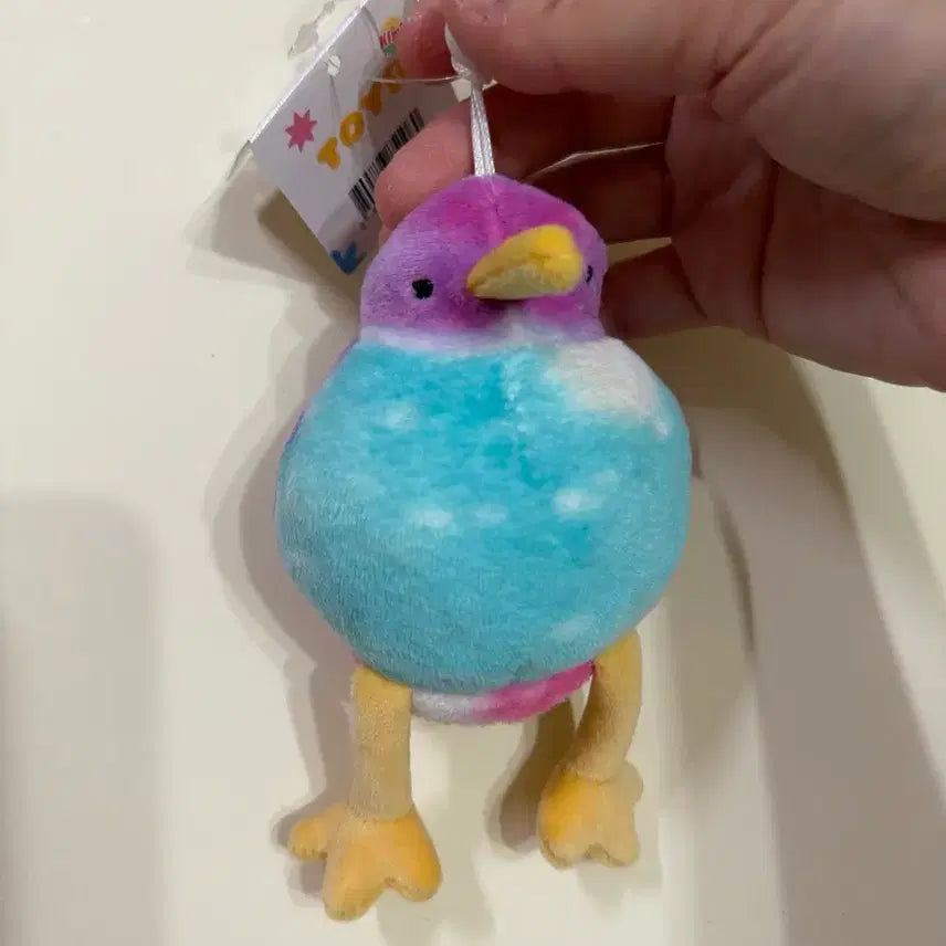 [BUNJANG] Happy Duck Kiwi Bird Reversible Keychain (Multi Pink) / 해가닥 키위새 반전 키링(멀티 핑크)/