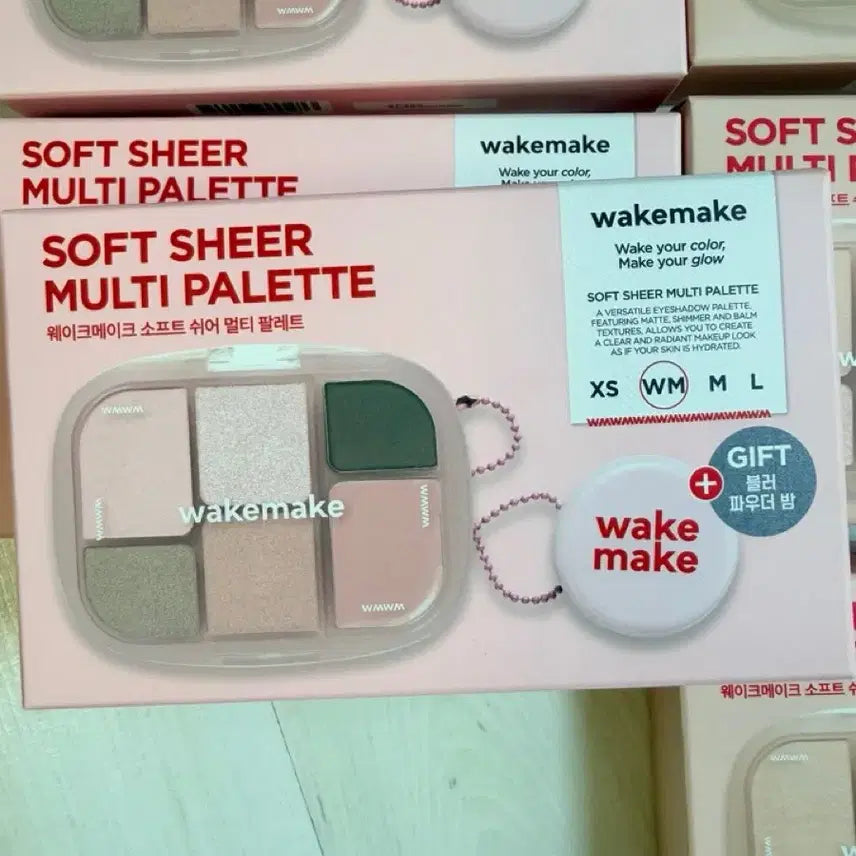 [BUNJANG] WAKEMAKE Soft Sheer Multi Palette 08 Steel Pink / 웨이크메이크 소프트 쉬어 멀티 팔레트 08 스틸 핑크