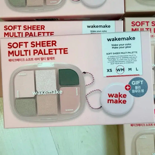 [BUNJANG] WAKEMAKE Soft Sheer Multi Palette 08 Steel Pink / 웨이크메이크 소프트 쉬어 멀티 팔레트 08 스틸 핑크