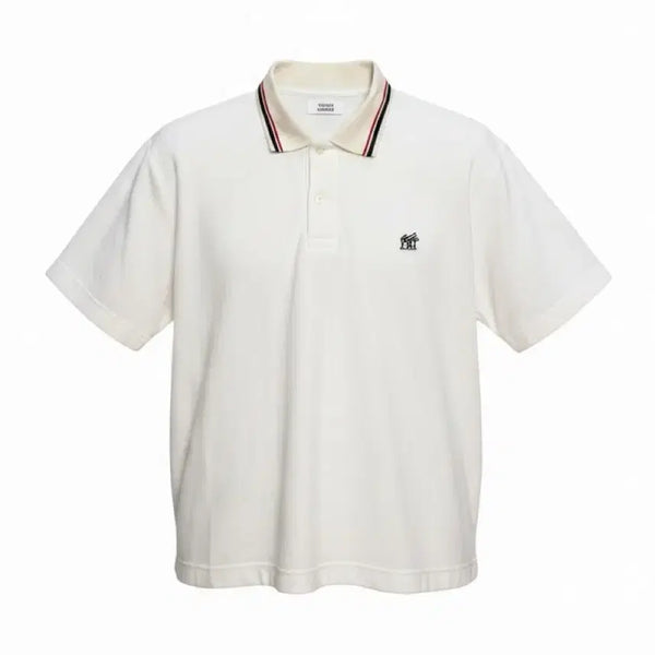 [BUNJANG] Studio Tomboy Terry Collar Short Sleeve T-Shirt / 스튜디오 톰보이 테리 카라 반팔 티셔츠