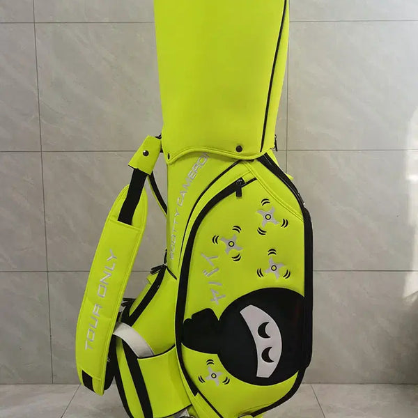 [BUNJANG] Waterproof Scrub Caddy Golf Bag (Neon Green) / 골프백 방수 스크럽 캐디백(네온그린)