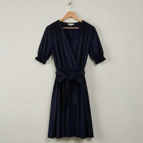 [BUNJANG] Culture Call Navy Sleeveless Dress / Blouse / 55~66 새상품 컬쳐콜 원피스 새제품 블라우스 반팔 치마 미니 스커트