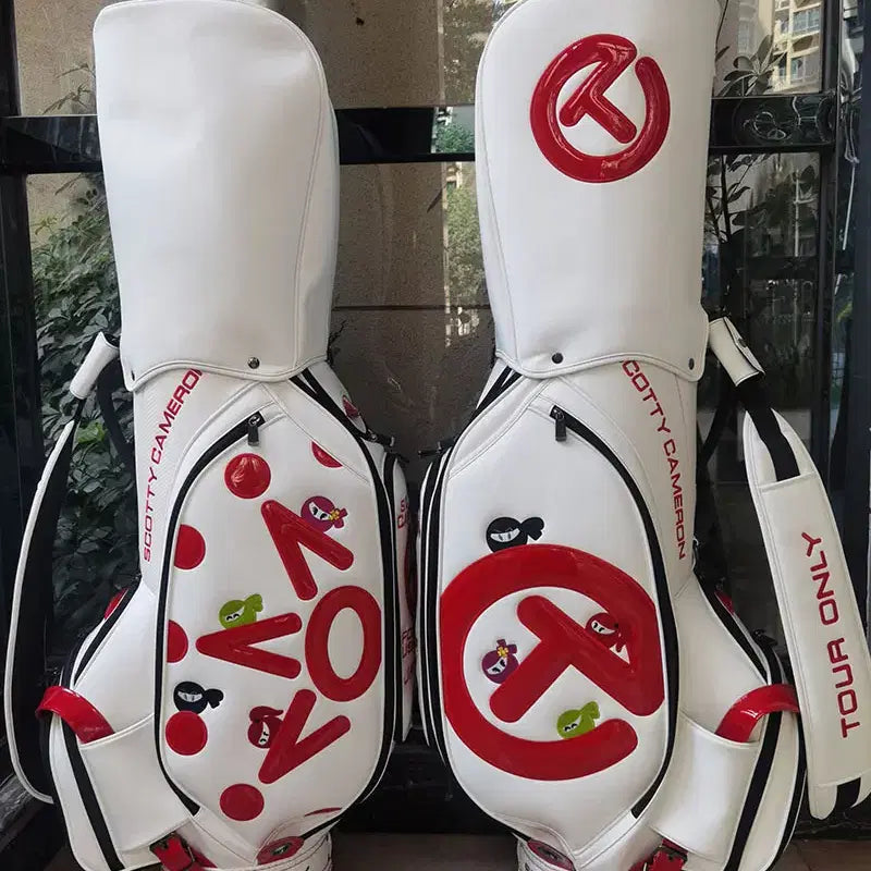 [BUNJANG] Waterproof Scrub Caddy Golf Bag (White) / 골프백 방수 스크럽 캐디백(화이트)