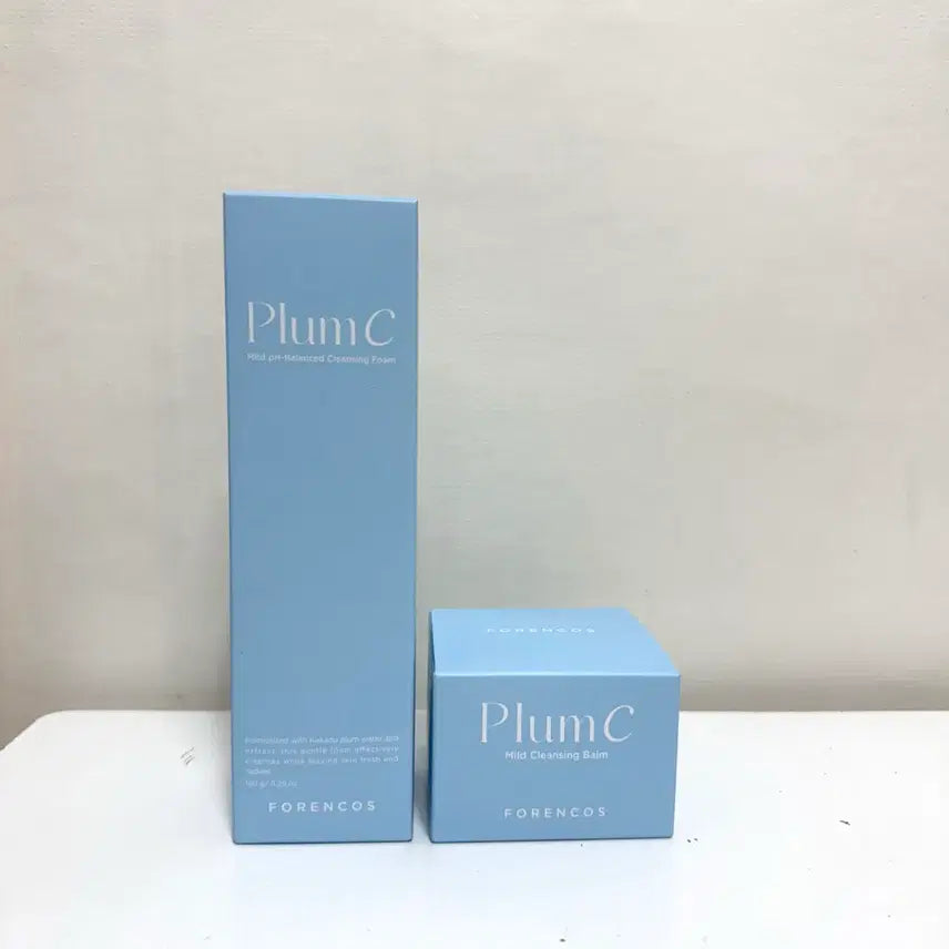 [BUNJANG] Forencos Plum C Mild Cleansing Foam & Cleansing Balm Skincare Set / [일괄] 포렌코즈 플럼씨 마일드 약산성 클렌징폼 클렌징밤 스킨케어