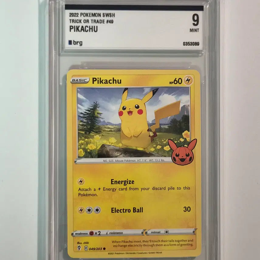 [BUNJANG] PSA 9 Graded Halloween Pikachu / [북미] [brg 9등급 할로윈 피카츄]