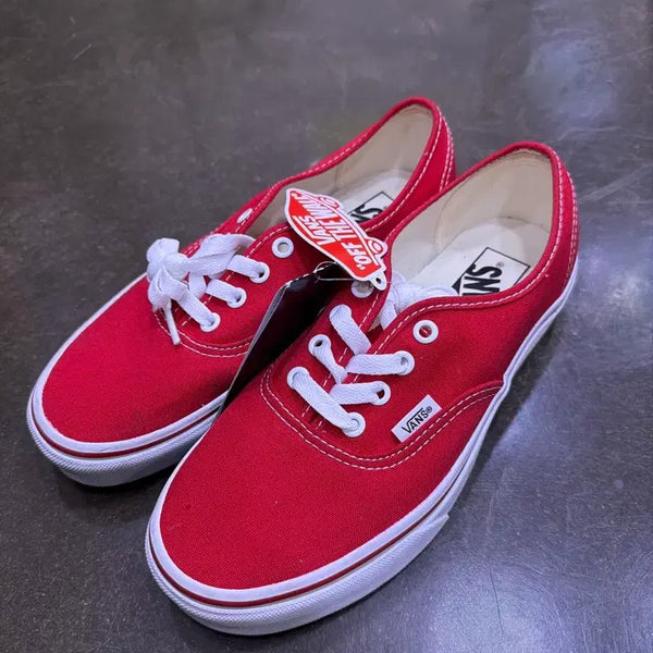[BUNJANG] Vans Authentic Red Sneakers Shoes (240mm) / 반스 어센틱 레드 스니커즈 슈즈 240