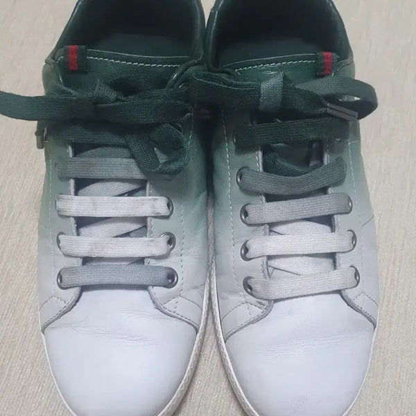 [BUNJANG] Gucci Sneakers Green/White 230mm / 구찌 스니커즈 그린/화이트 230mm