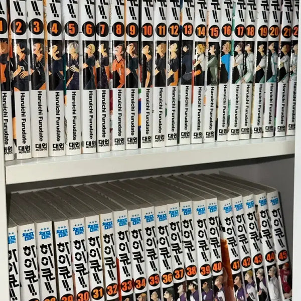 [BUNJANG] Haikyuu!! Complete Series Volumes 1-45 + 2 Guidebooks + Official Illustration Book / 하이큐 전권 1~45권 + 가이드북2권 + 일러스트집