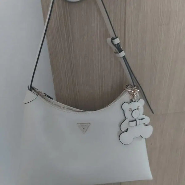 [BUNJANG] Guess Shoulder Tote Bag with Bear Keyring / 게스 숄더, 토드 백