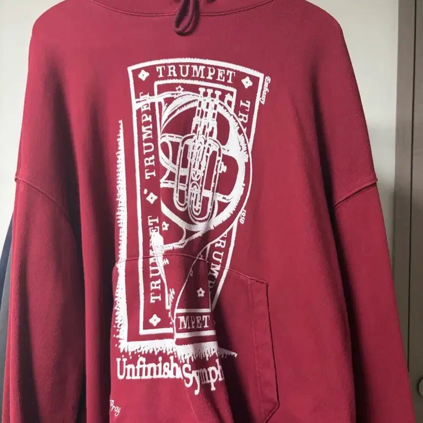 [BUNJANG] After Pray Burgundy Hoodie M / 애프터프레이 버건디 후드 M