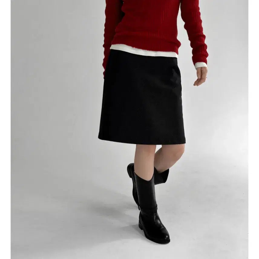 [BUNJANG] Manique Naomi Stripe Midi Skirt Black M / [M] 매니크 나오미 스트라이프 미디 스커트 블랙