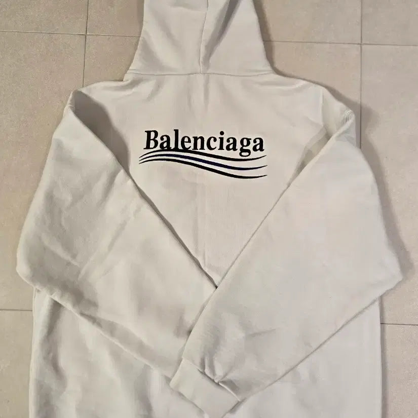 [BUNJANG] Balenciaga Wave Logo Hoodie L / 백화점판 발렌시아가 웨이브로고 후드티 정품L