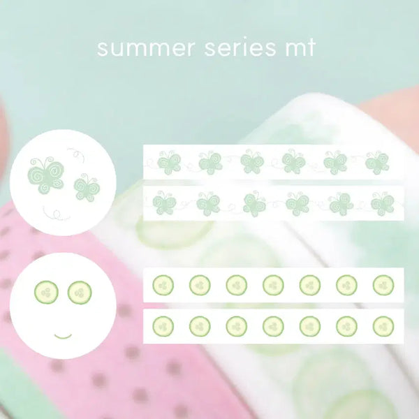 [BUNJANG] Harimood Summer Masking Tape (Butterfly / Sun) / *선택* (재고1) 하리무드 여름 마스킹테이프