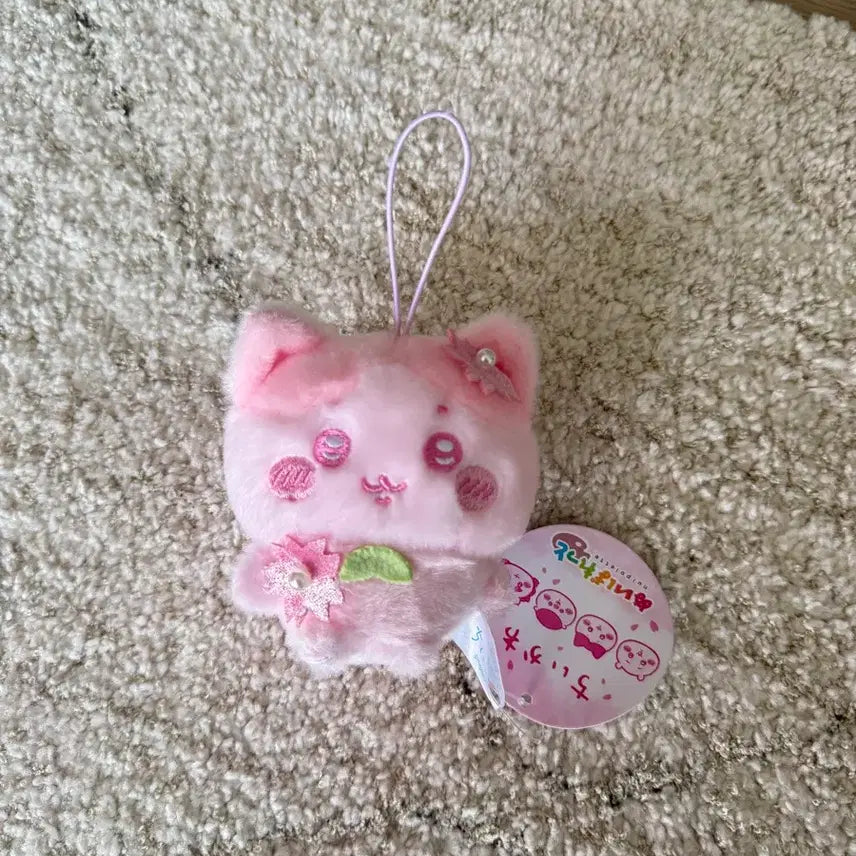 [BUNJANG] Cherry Blossom Sakura Hachiware Mascot / 벚꽃 사쿠라 하치와레 마스코트 새상품