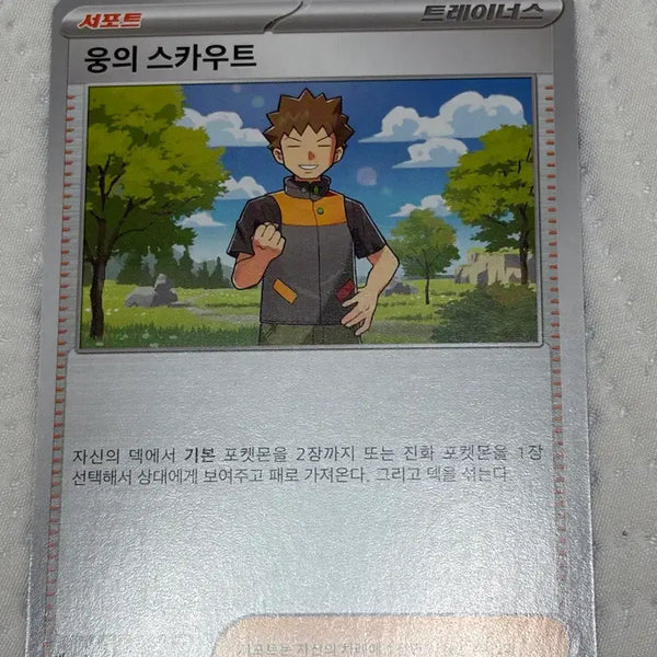 [BUNJANG] Wooing Scout Pokemon Card / 웅의 스카우트 포켓몬 카드