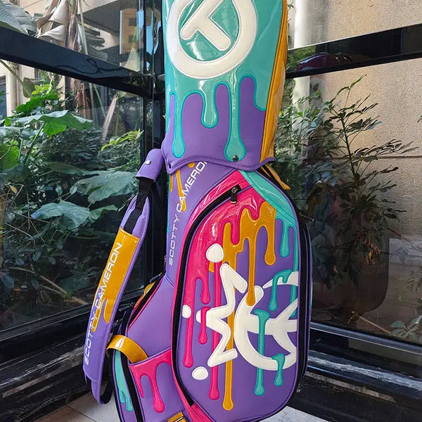 [BUNJANG] Waterproof Pro Caddy Bag (Purple) / 골프백 방수 프로 캐디백(퍼플채색)