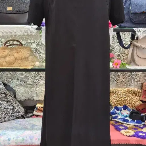 [BUNJANG] Long Sleeve Polyester Blend Maxi Dress / 얌전한 롱원피스 66
