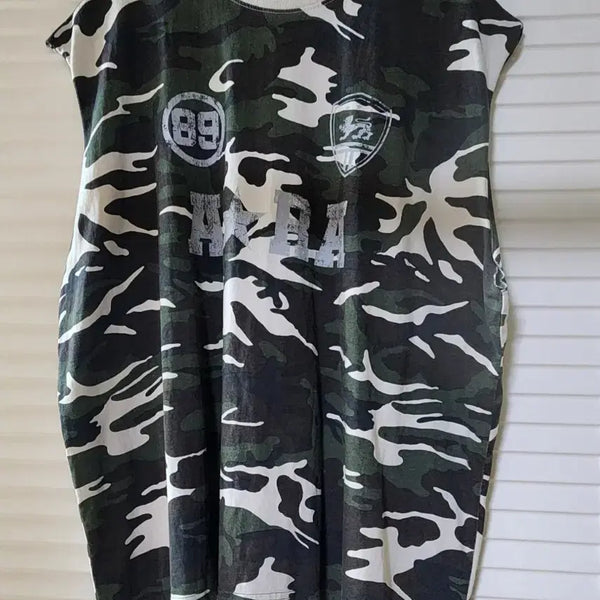 [BUNJANG] Camouflage Print Short Sleeve T-Shirt / 카모플라쥬 반팔 티셔츠